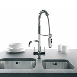 3-Way Swan Faucet_Tap_Kitchen_Mixer_with_Pull_Out_Spray